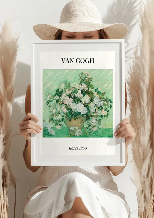 Van Gogh Białe Róże 1890 Plakat