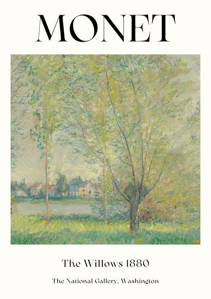 Monet Wierzby 1880 Plakat