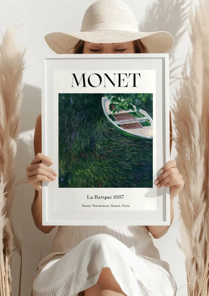 Monet Łódź 1887 Plaka