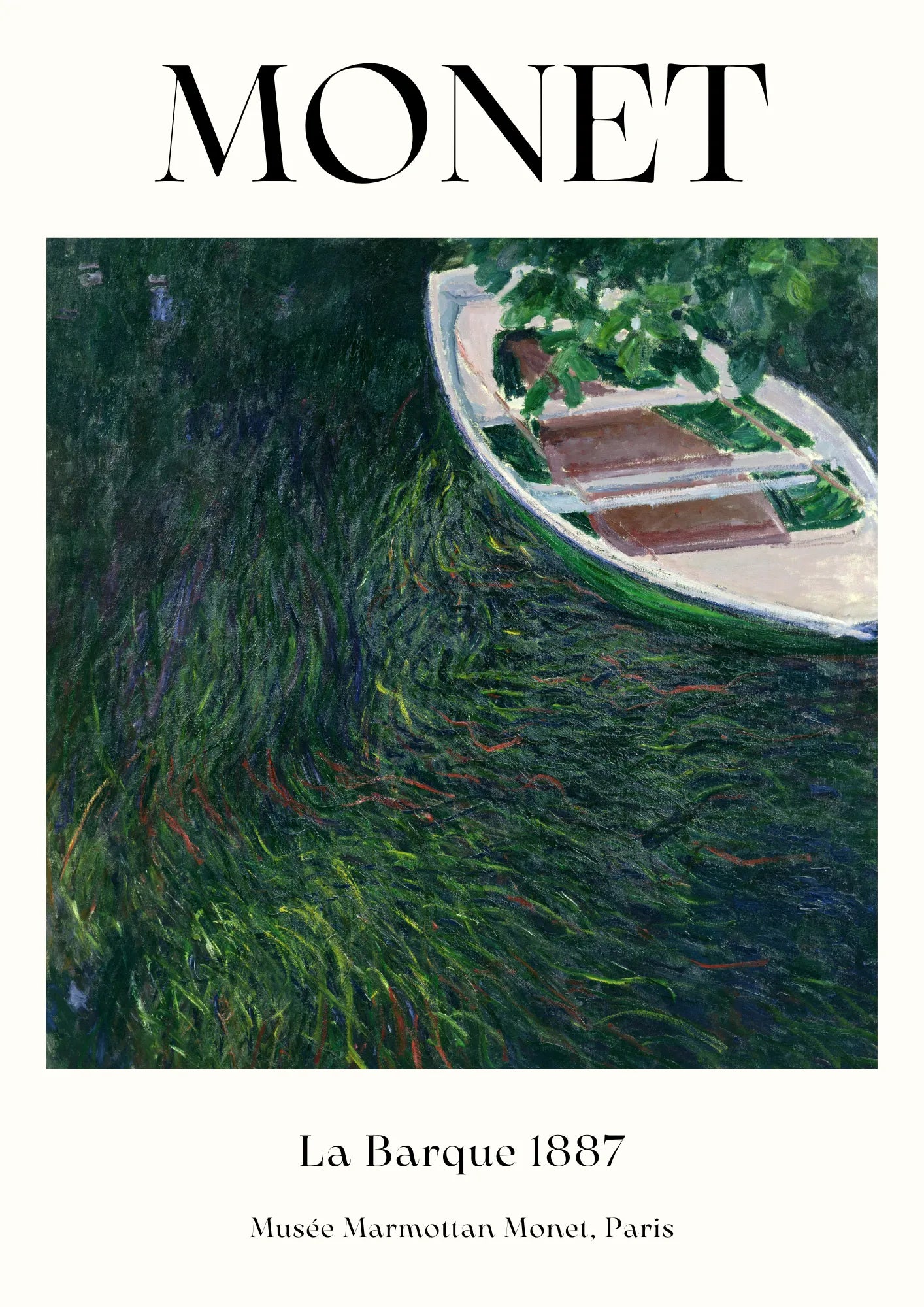 Monet Łódź 1887 Plaka
