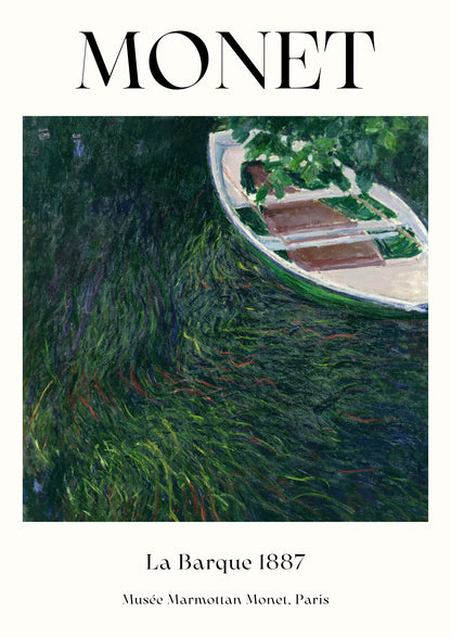 Monet Łódź 1887 Plaka