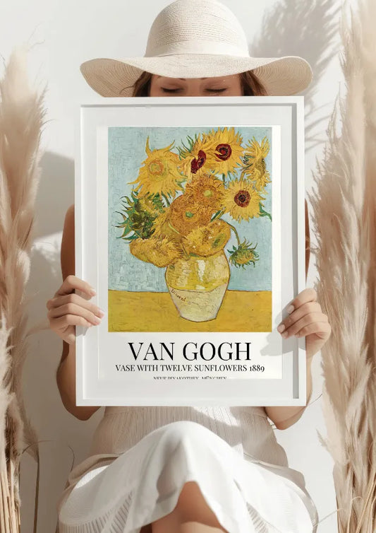 Van Gogh Wazon z Dwunastoma Słonecznikami 1889 Plakat