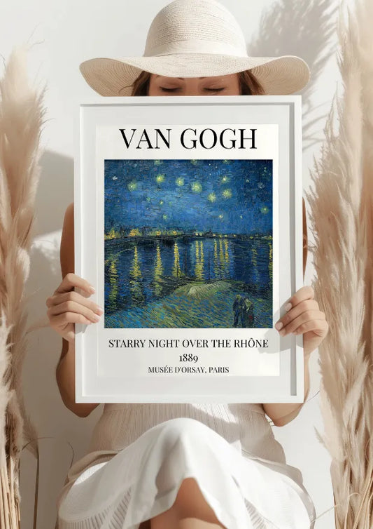 Van Gogh Gwiaździsta Noc nad Rodanem 1889 Plakat