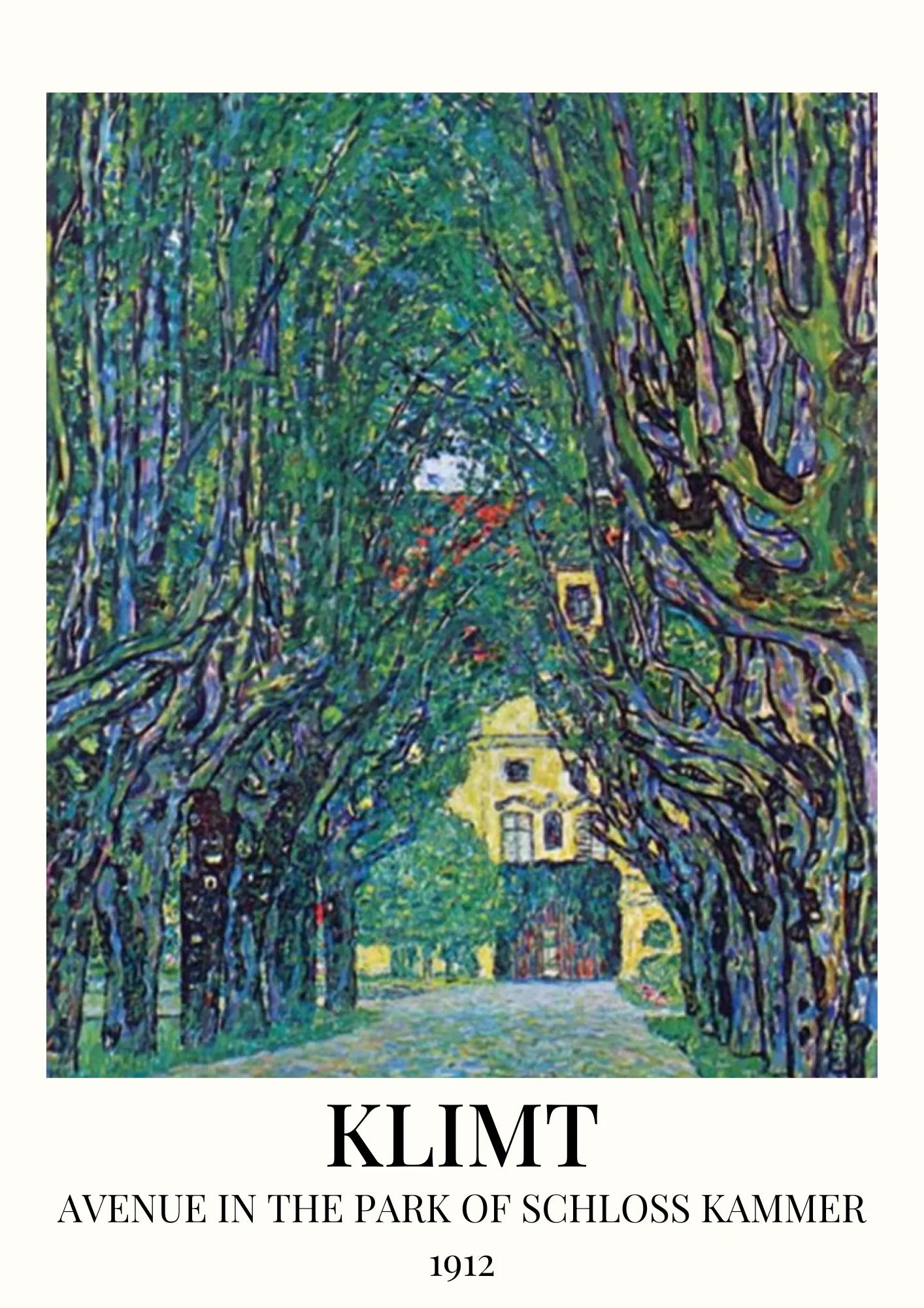 Klimt Aleja w Parku Schloss Kammer 1912 Plakat