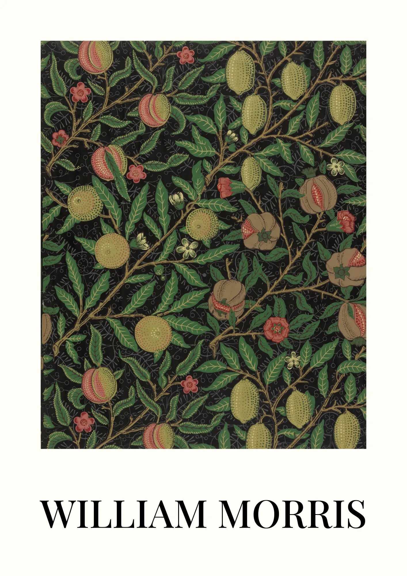 William Morris Owoce Granatu Plakat