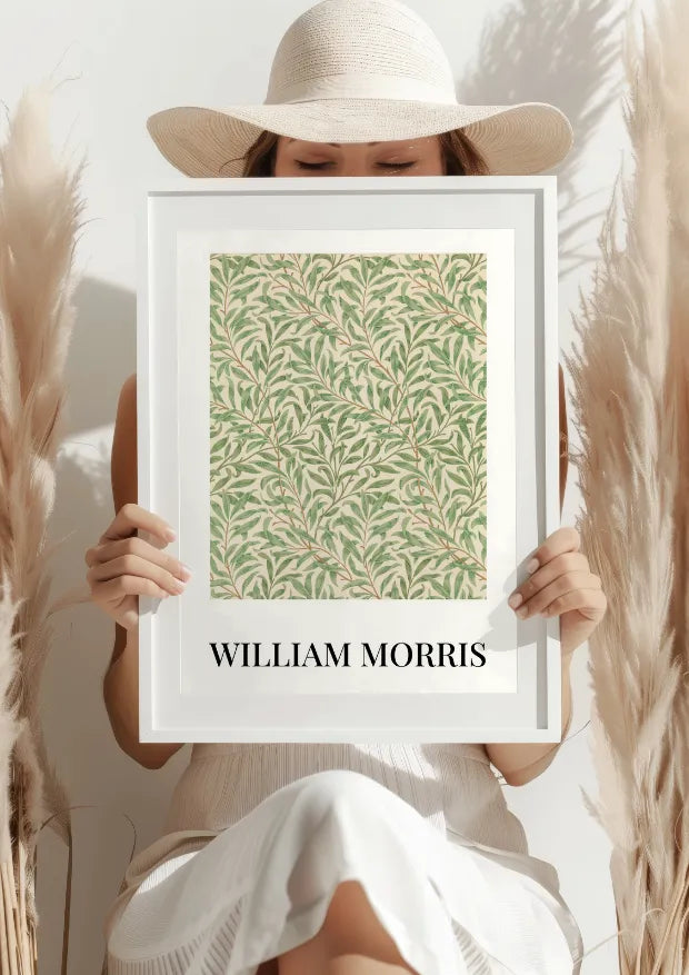 William Morris Wzór z Liśćmi Plakat
