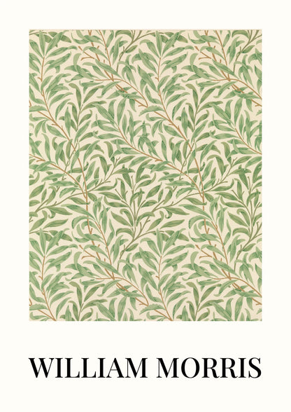 William Morris Wzór z Liśćmi Plakat