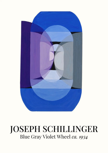 Schillinger Niebiesko-Szaro-Fioletowe Koło Plakat