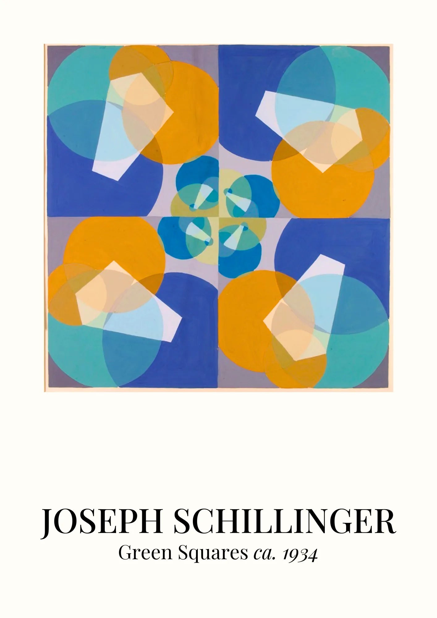 Schillinger Zielone Kwadraty Plakat