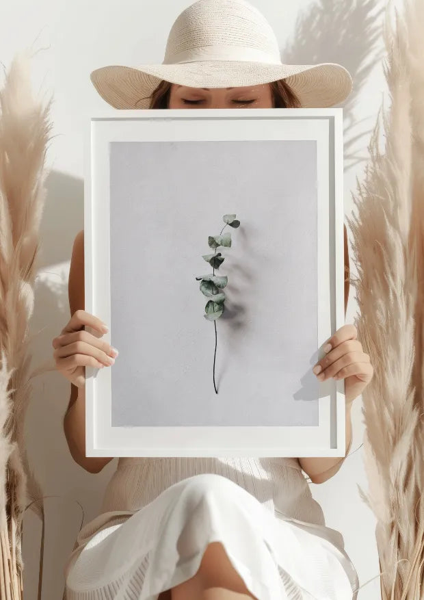 Minimalistyczna Gałązka Eukaliptusa Plakat