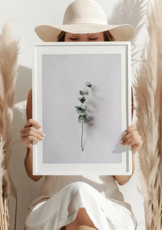 Minimalistyczna Gałązka Eukaliptusa Plakat