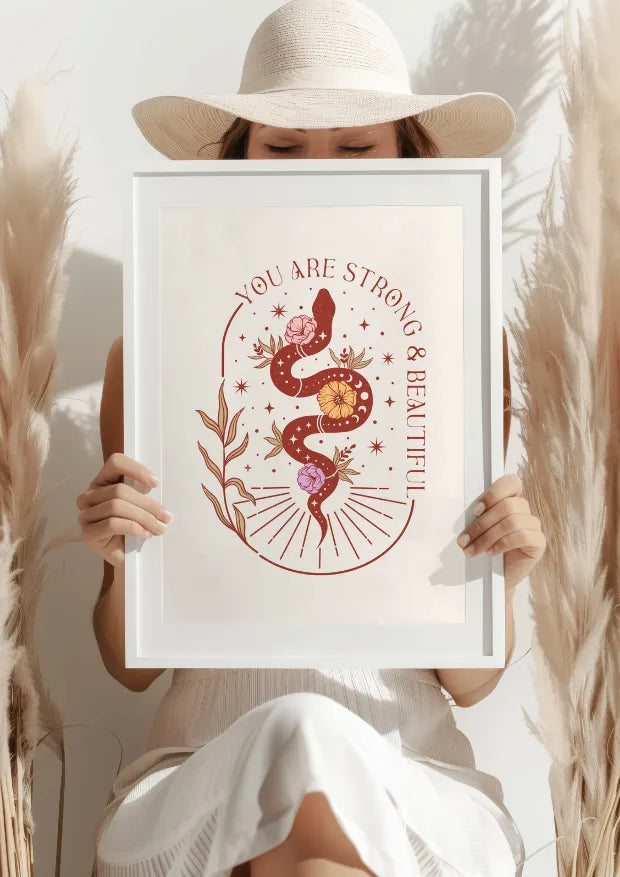 Siła i Piękno Wężowego Uroku Plakat