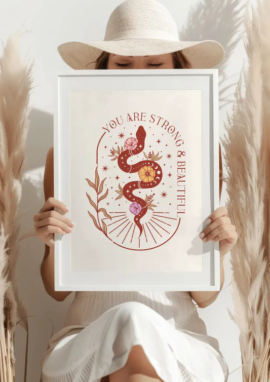 Siła i Piękno Wężowego Uroku Plakat
