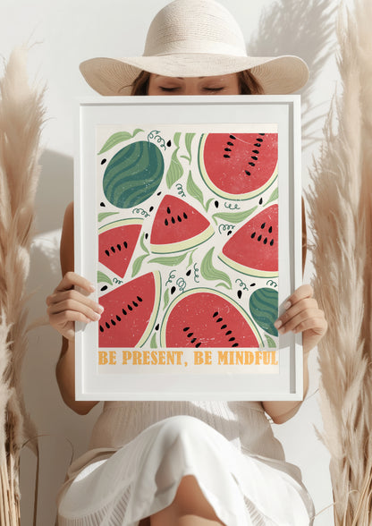 Obecność i Uważność Arbuz Plakat