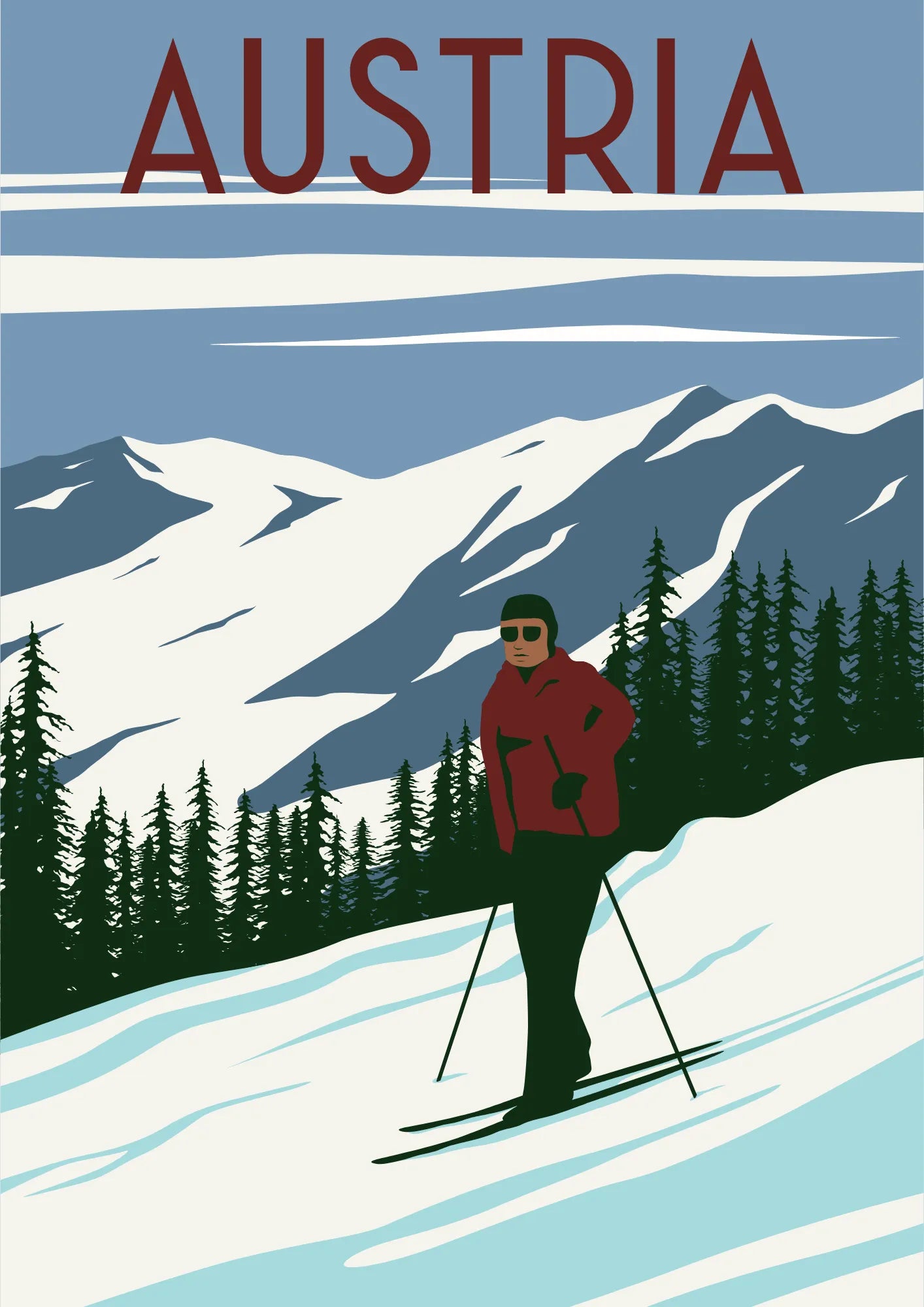 Austria Ski Adventure Plakat
