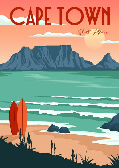 Cape Town South Africa Plakat