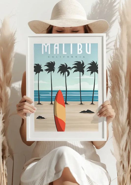 Malibu California Plakat