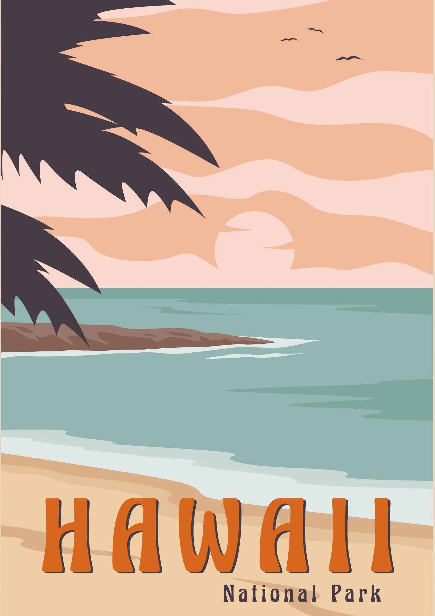 Hawaii National Park Plakat