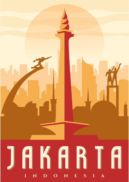Jakarta Indonesia Plakat