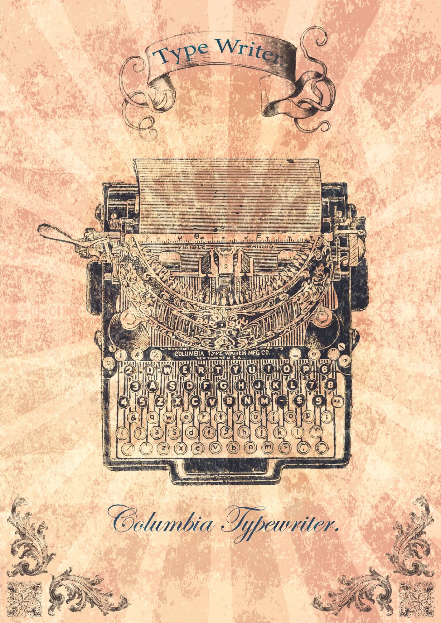 Columbia Typewriter Plakat