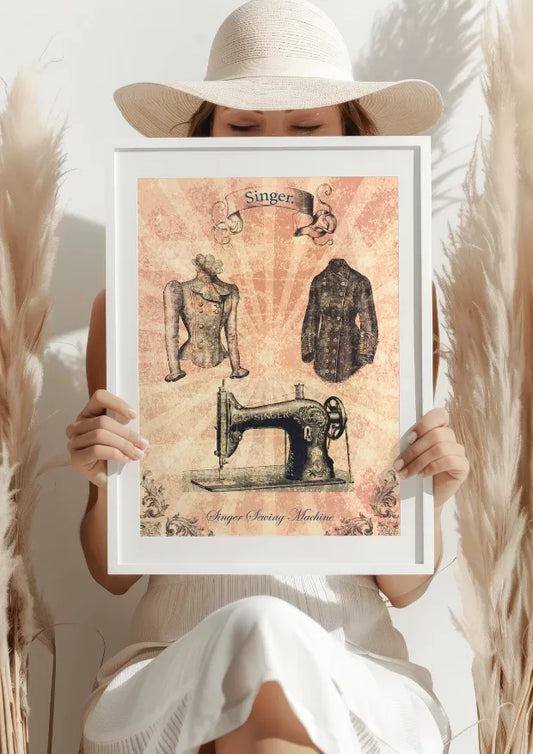 Singer Sewing Machine Plakat