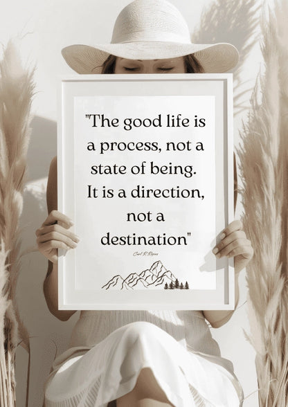 The Good Life Quote Plakat