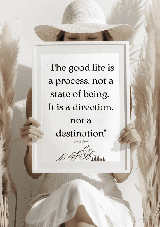 The Good Life Quote Plakat