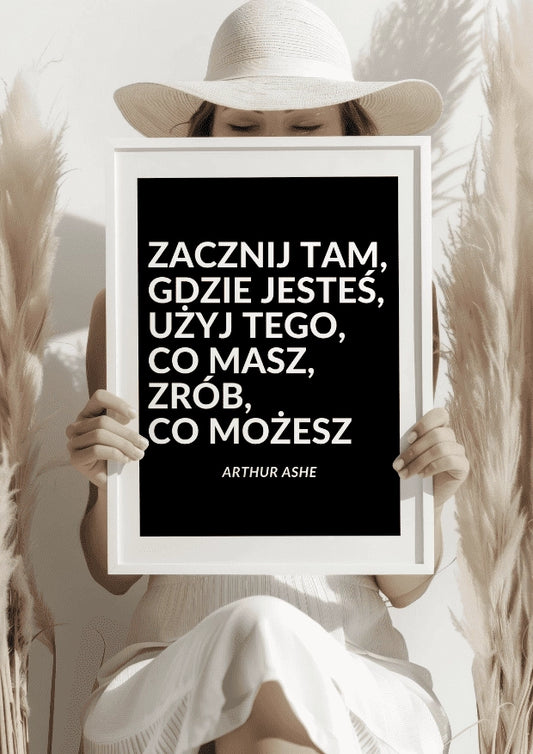 Zacznij tam, gdzie jesteś Plakat