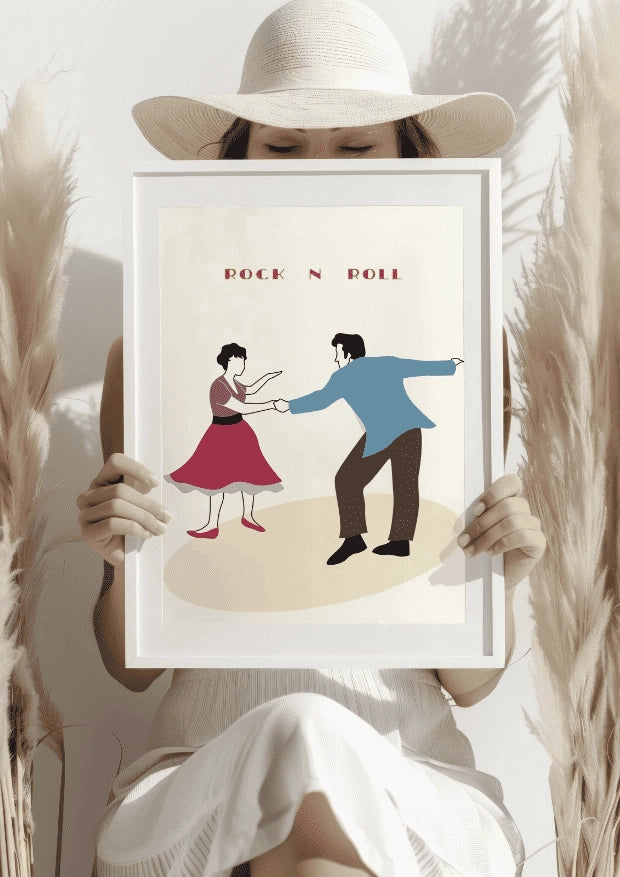 Taniec Rock and Roll Plakat