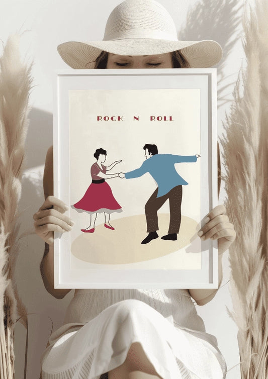 Taniec Rock and Roll Plakat
