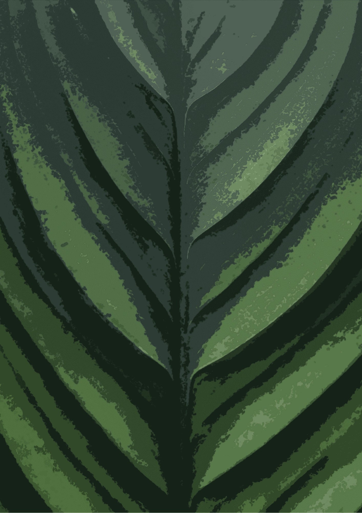 Zielony Liść Natura Plakat