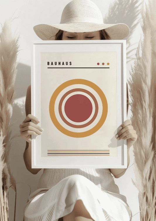 Plakat Bauhaus w Stylu Retro