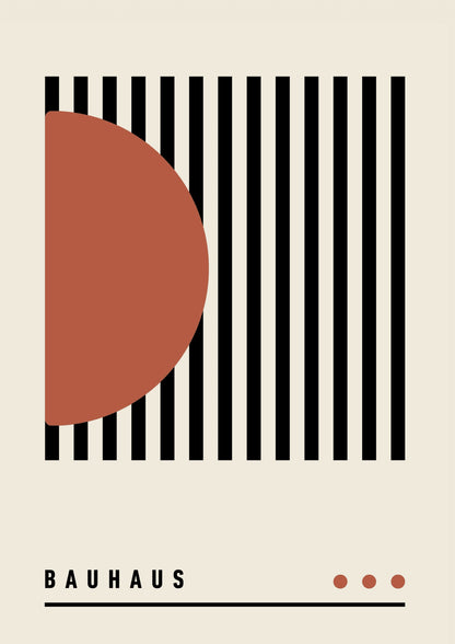 Geometryczne Linie i Kolory Bauhaus Plakat