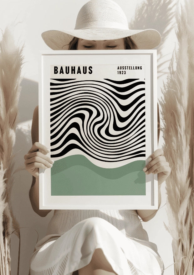 Wibracje Op-Art Bauhaus Plakat
