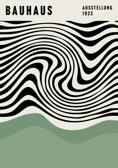 Wibracje Op-Art Bauhaus Plakat