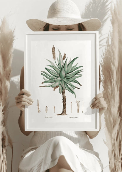 Aloes Ferox Botaniczny Plakat
