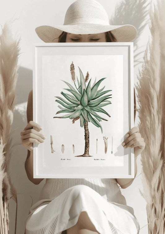Aloes Ferox Botaniczny Plakat