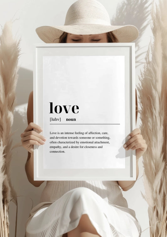 Love Definition Plakat