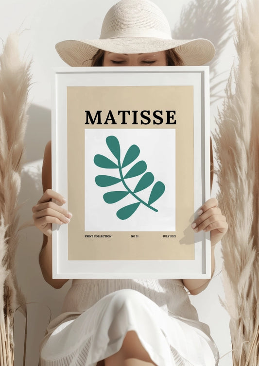 Zielony Liść Matisse'a Plakat