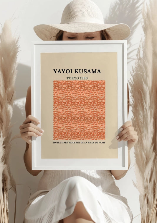 Pomarańczowy Wzór Yayoi Kusama Plakat