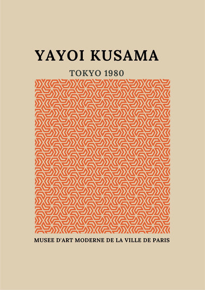 Pomarańczowy Wzór Yayoi Kusama Plakat