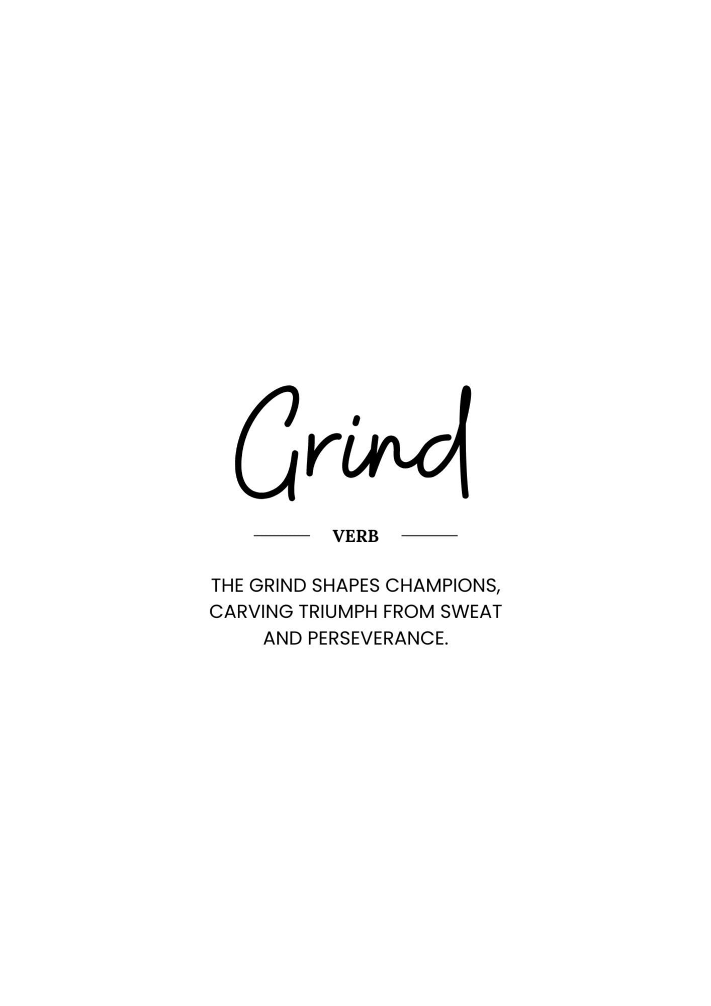 Definicja Grind Plakat