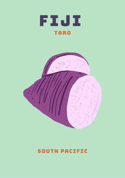 Fiji Taro South Pacific Plakat
