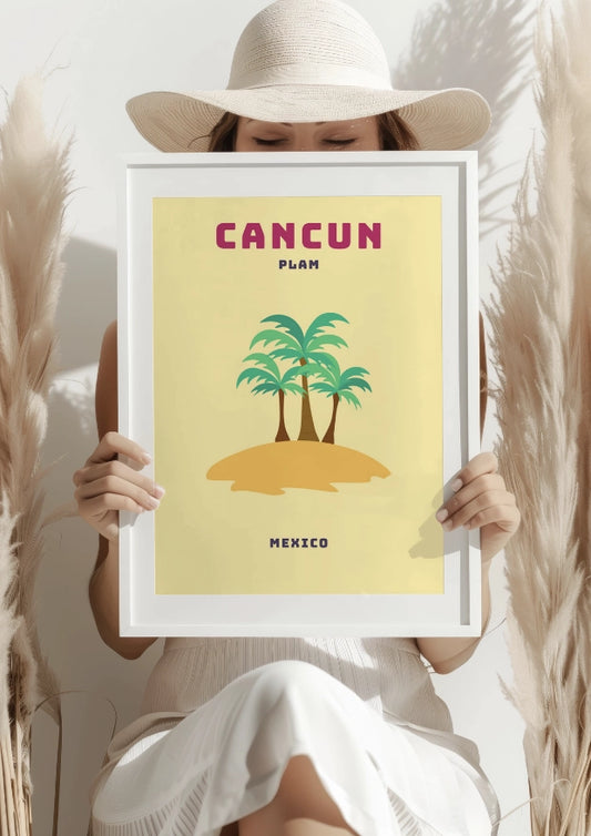 Cancun Palm Mexico Plakat