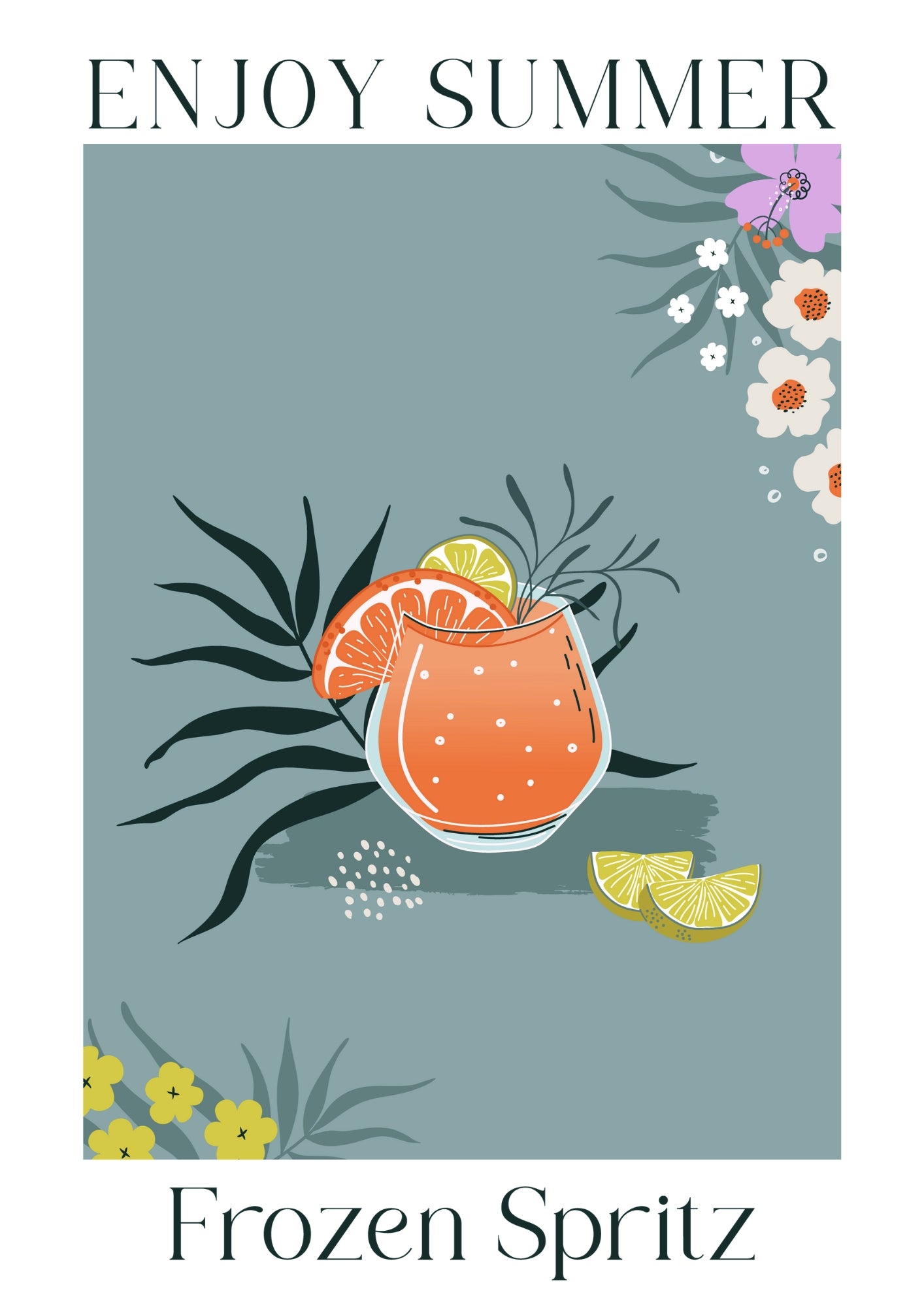 Enjoy Summer Frozen Spritz Plakat