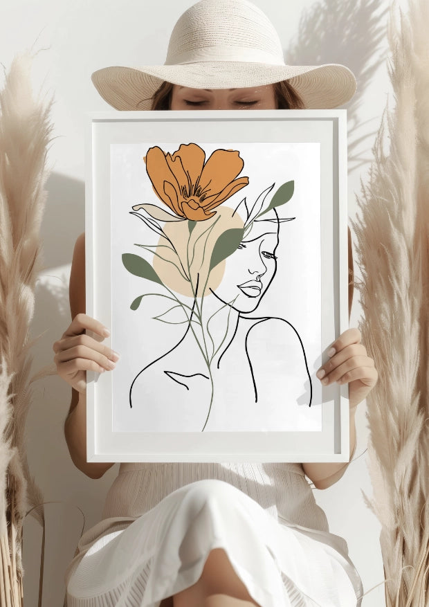 Kwiatowy Sen Kobiety Plakat