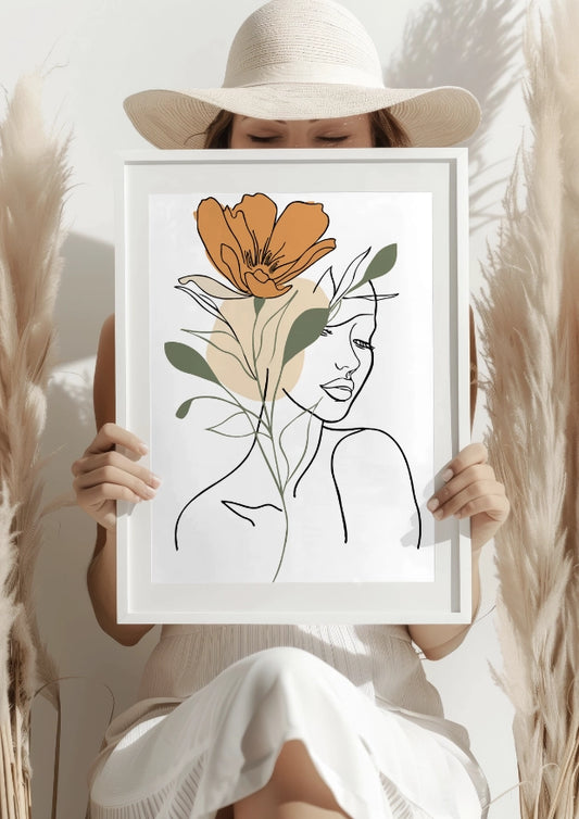 Kwiatowy Sen Kobiety Plakat