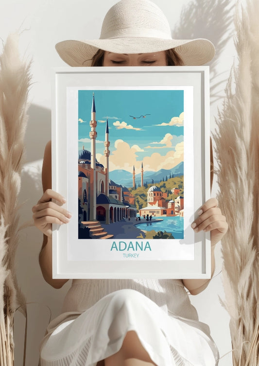 Adana w Turkusowej Perspektywie Plakat