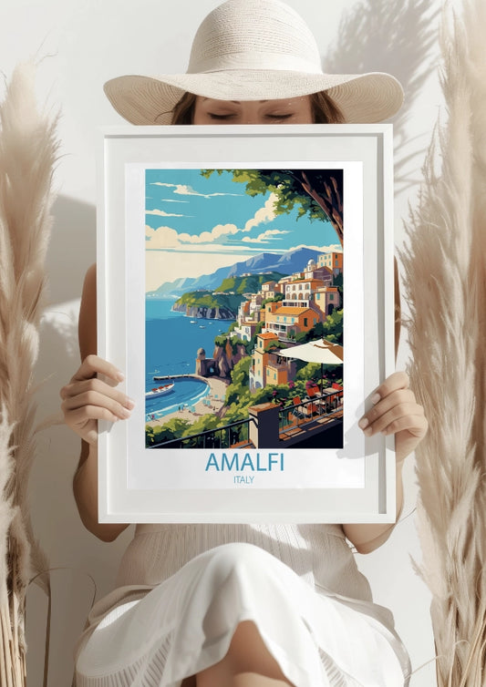 Amalfi w Promieniach Słońca Plakat