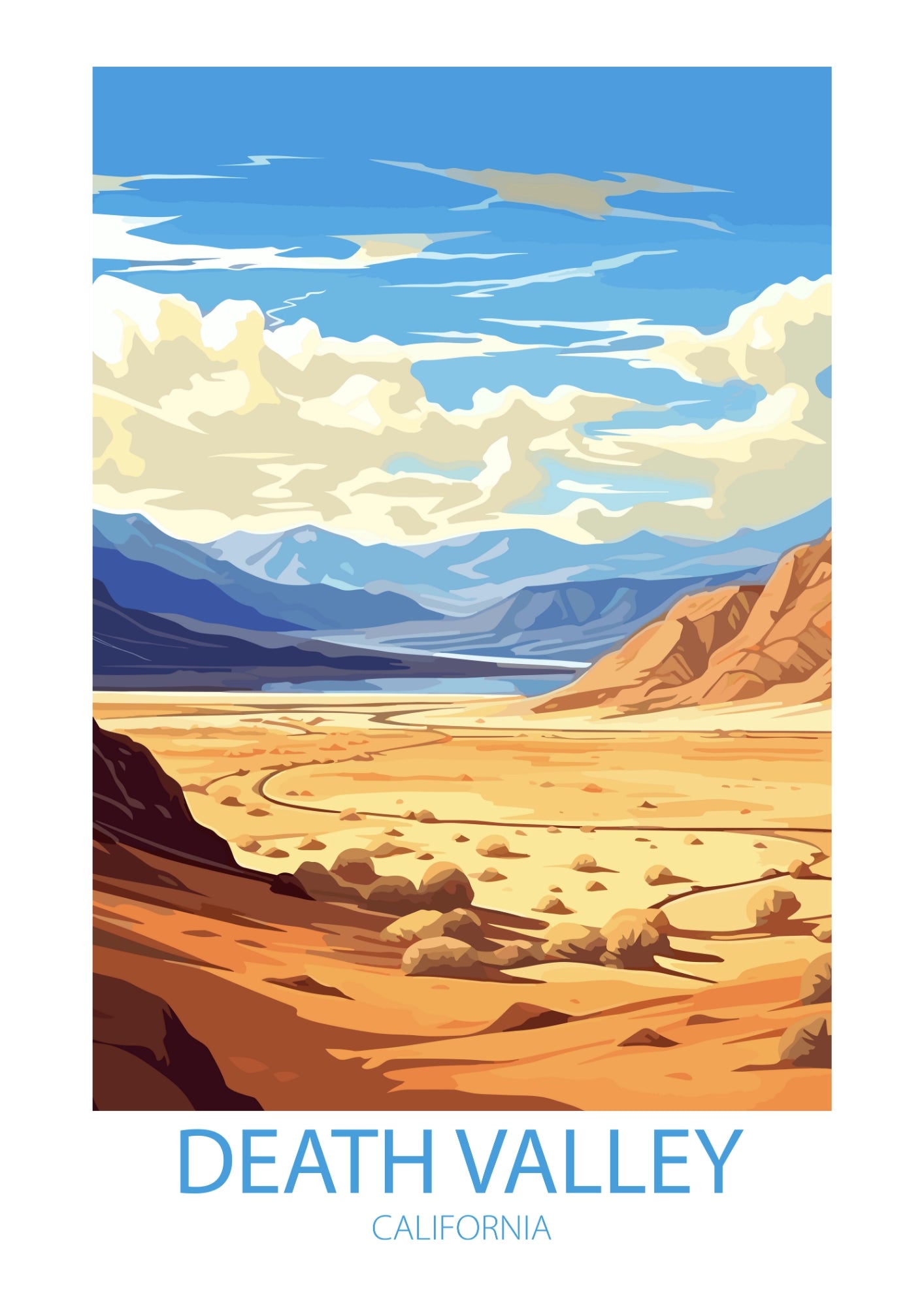 Death Valley Pustynna Kraina Plakat